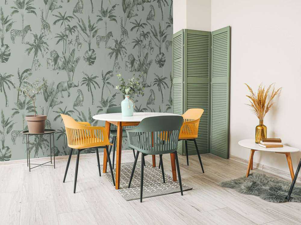 Animal jungle pattern green