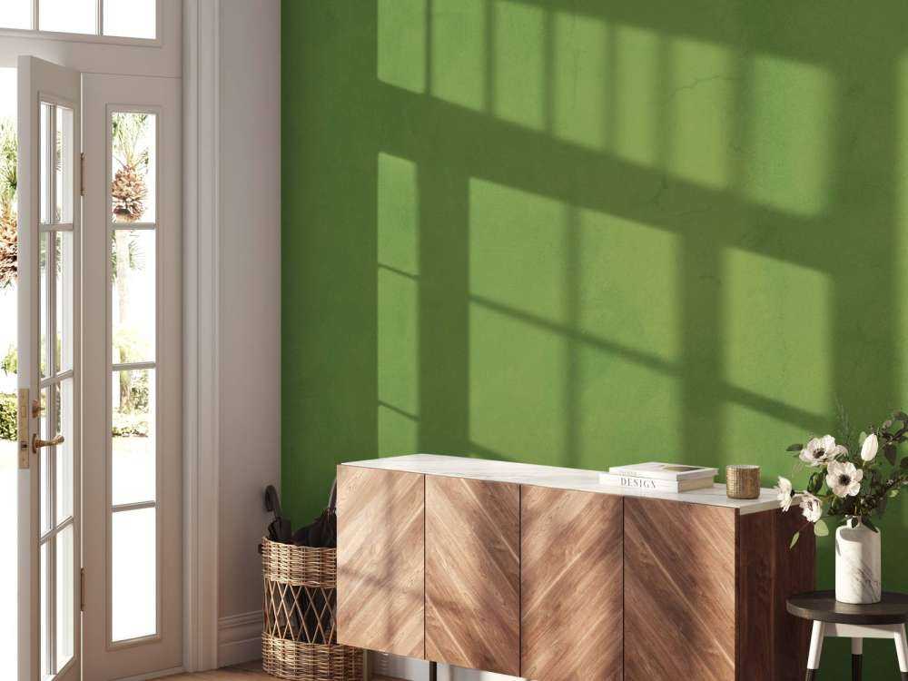 Avocado green concrete