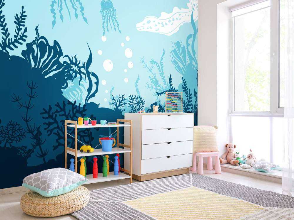 Blue underwater world