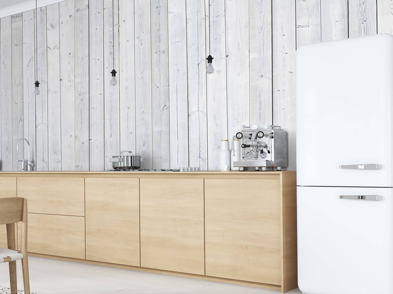 Whitewash wood vertical