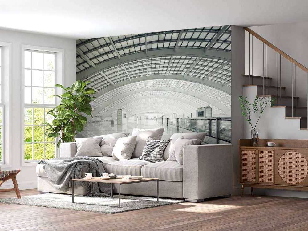 Modern hall with rounding