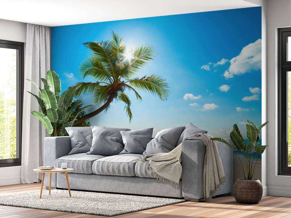 Large palm tree