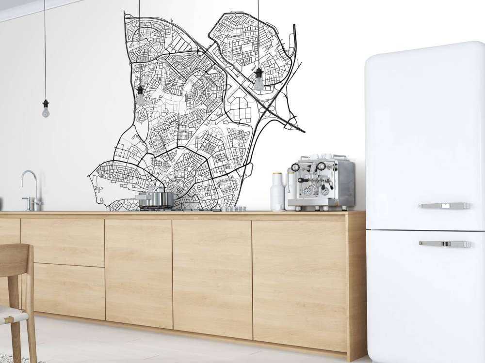 Map of Amersfoort, white