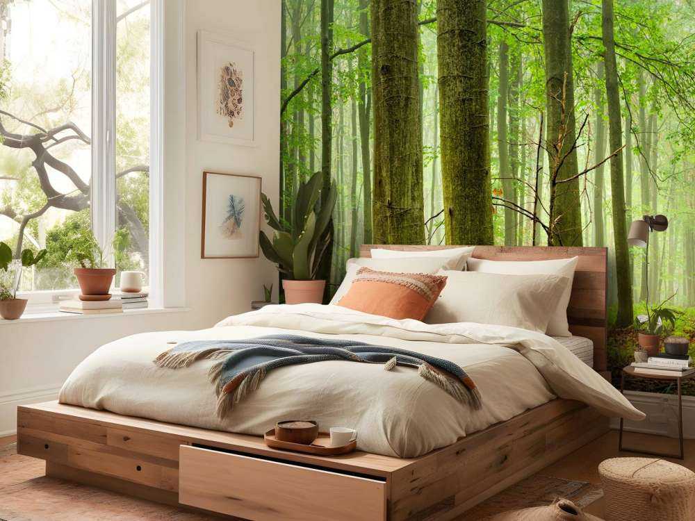 Forest of beech trees