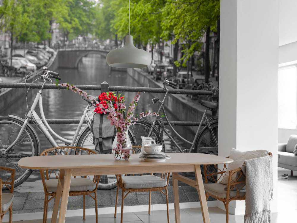 Bicycle with flowers