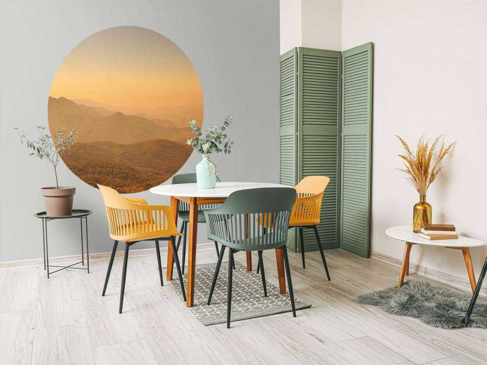 Mountain hill and forest