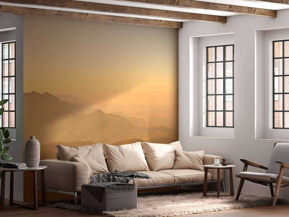 Mountain hill and forest