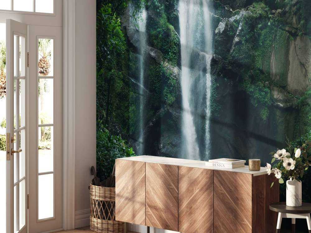 Waterfall in the nature