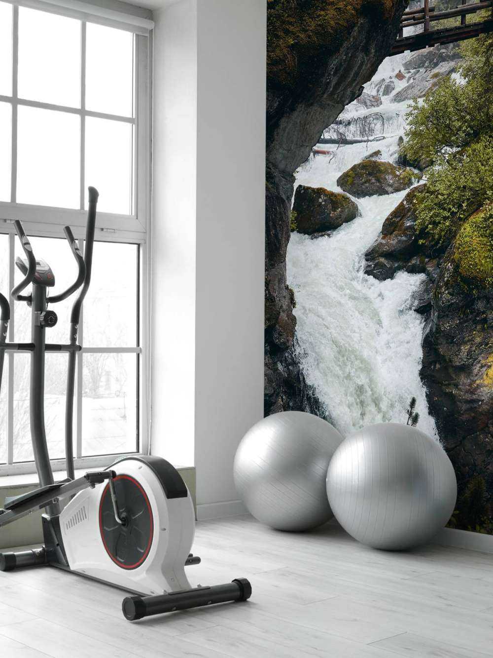 Bridge at a waterfall