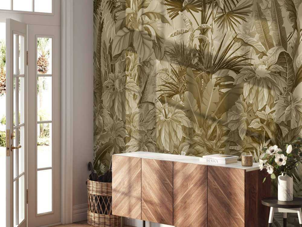 Sepia tropical jungle