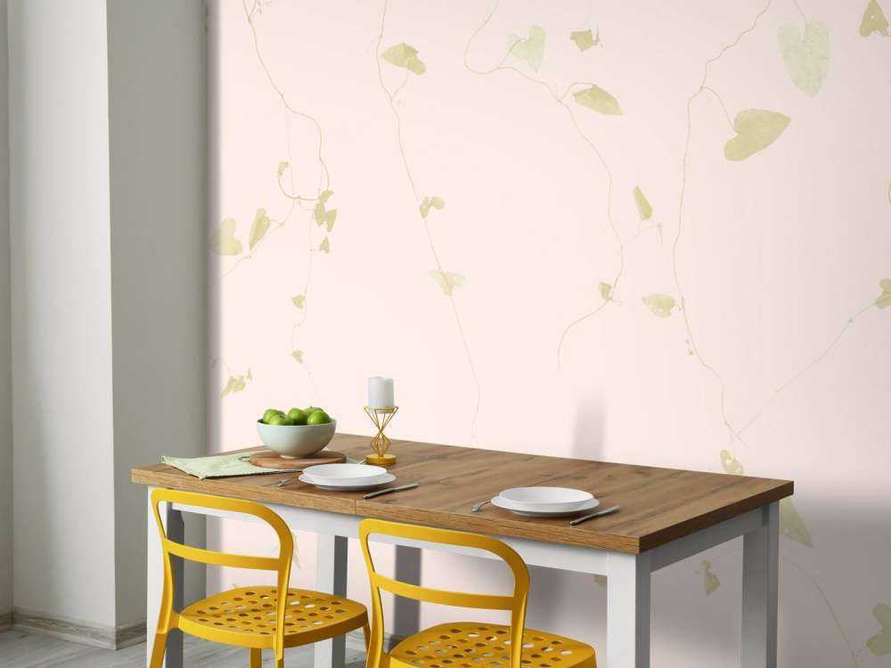 Lime leaves - powder pink
