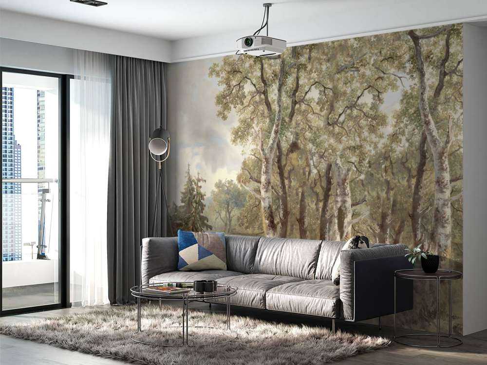 Forest Landscape Color Panorama