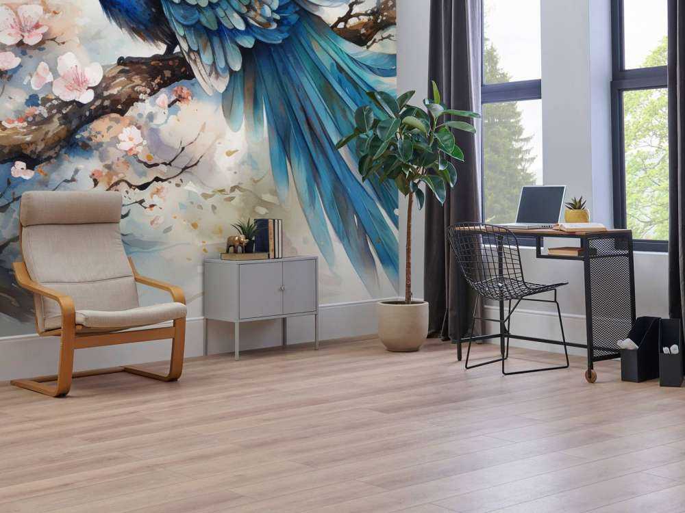 Peacock in Spring Mist