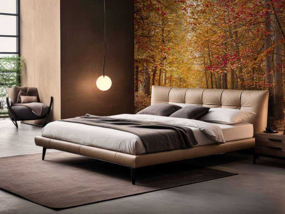 Pathway through Autumn forest