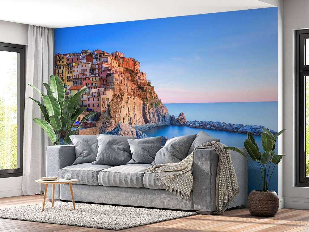 Village on a rock in Italy