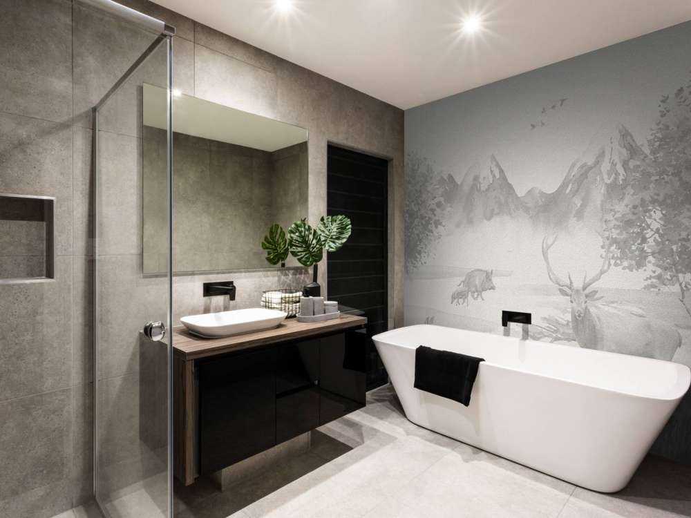 Forest animals in shades of grey