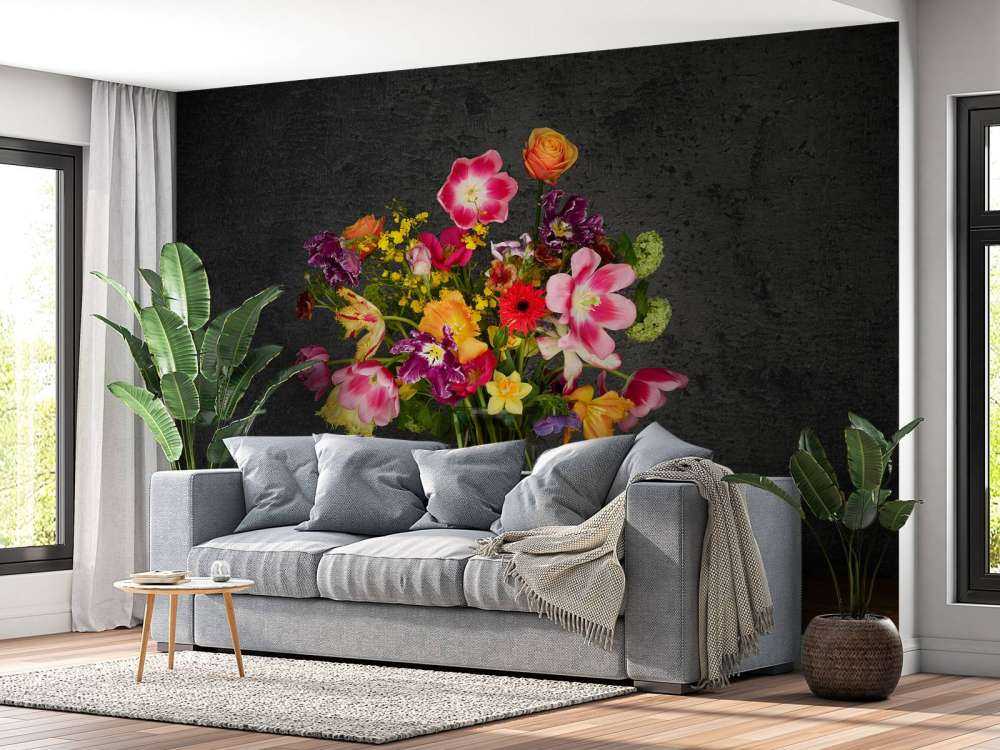 Colourful bouquet of flowers