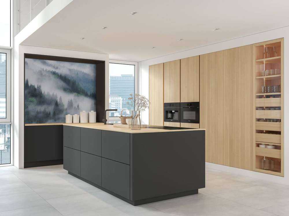 Foggy forest in the mountains