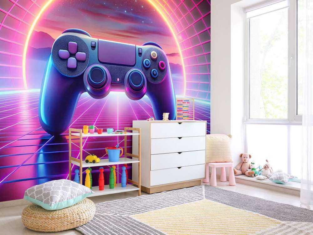 Retro Neon Game World