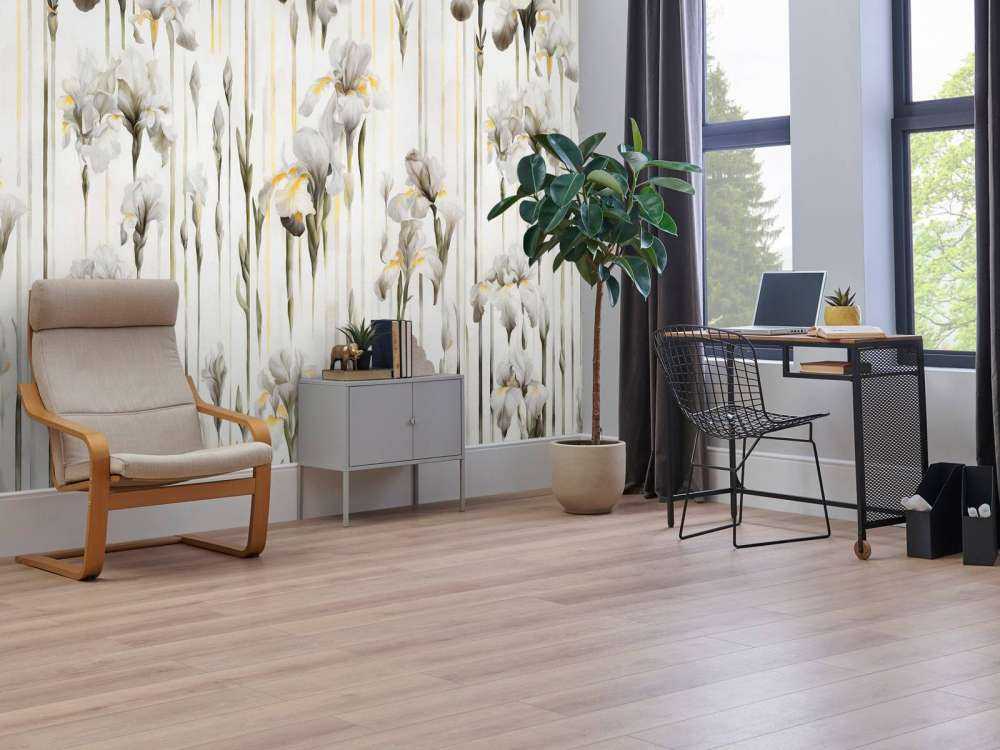 Irises and Stripes Seamless Sepia