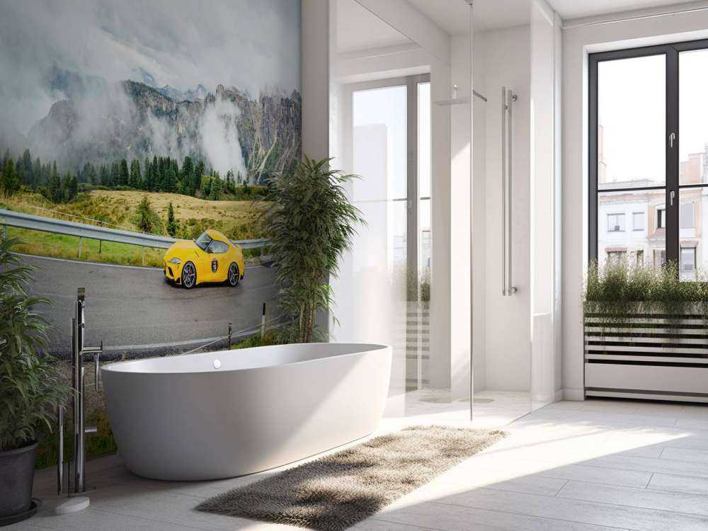 Sports cars in the Dolomites