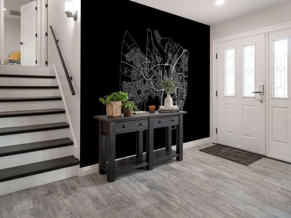 Map of Maastricht, black