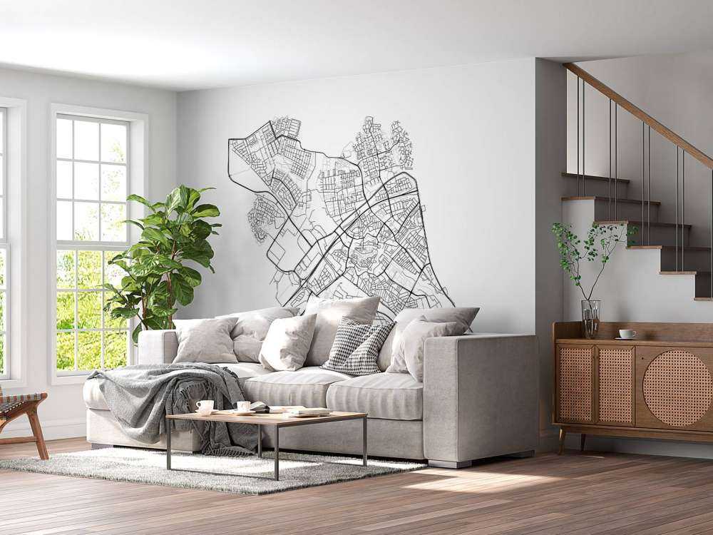 Map of Zwolle, white