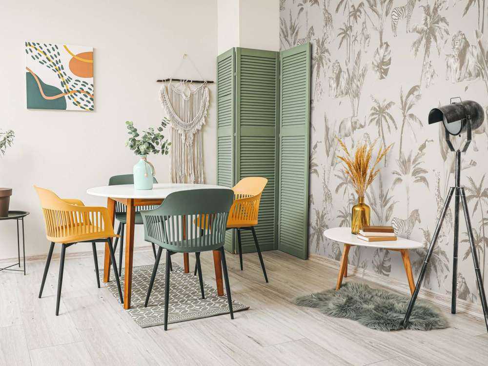 Animal jungle pattern taupe