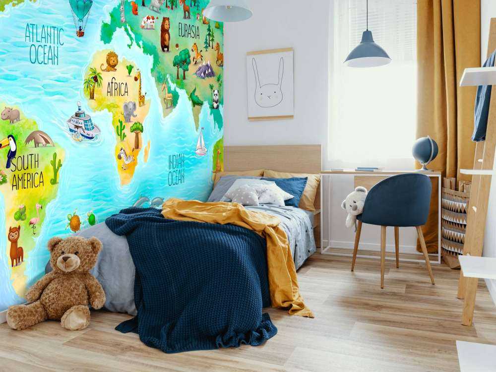World map for kids