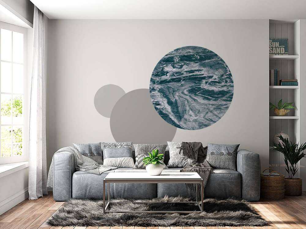 Blue abstract marble