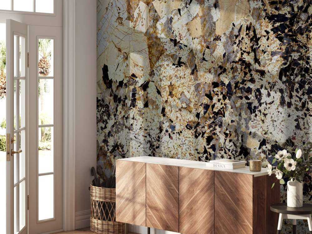 Brown coloured marble