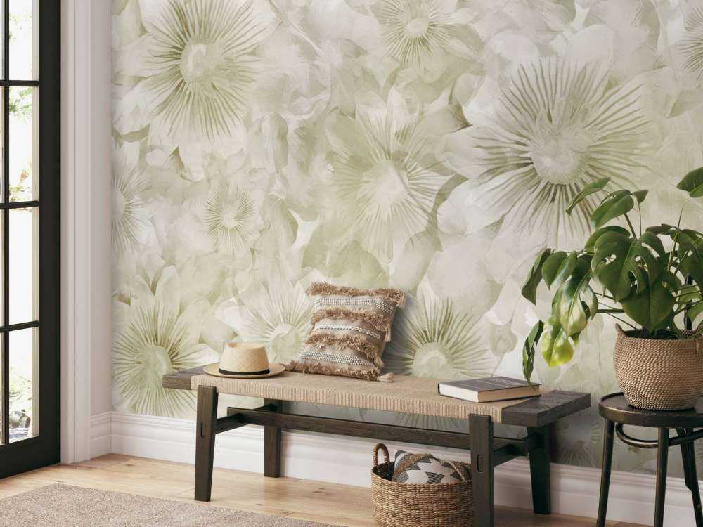 Botanical Watercolor Elegance Warm Sand