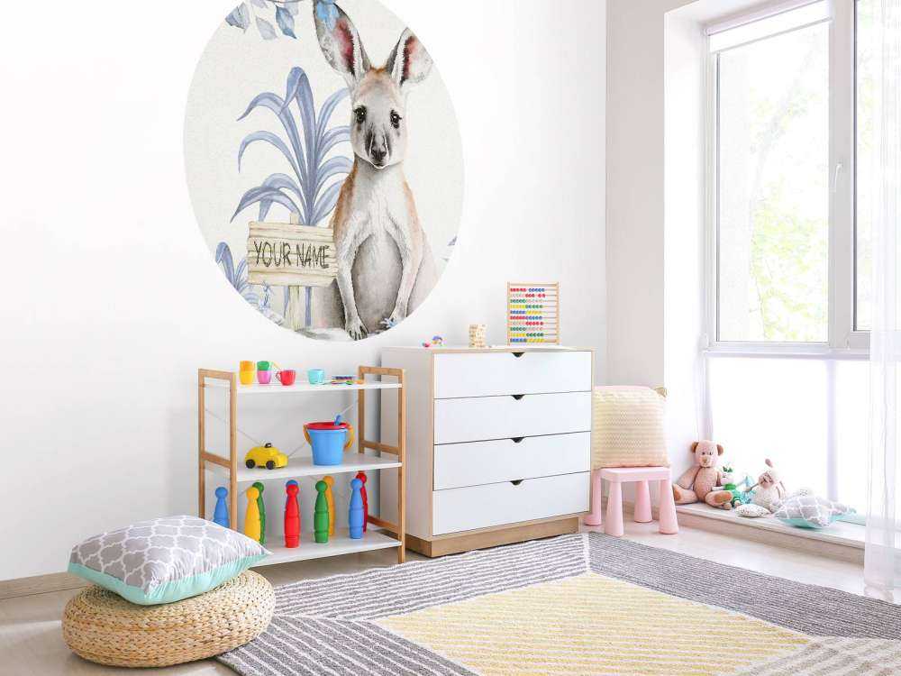 Jungle baby kangaroo blue