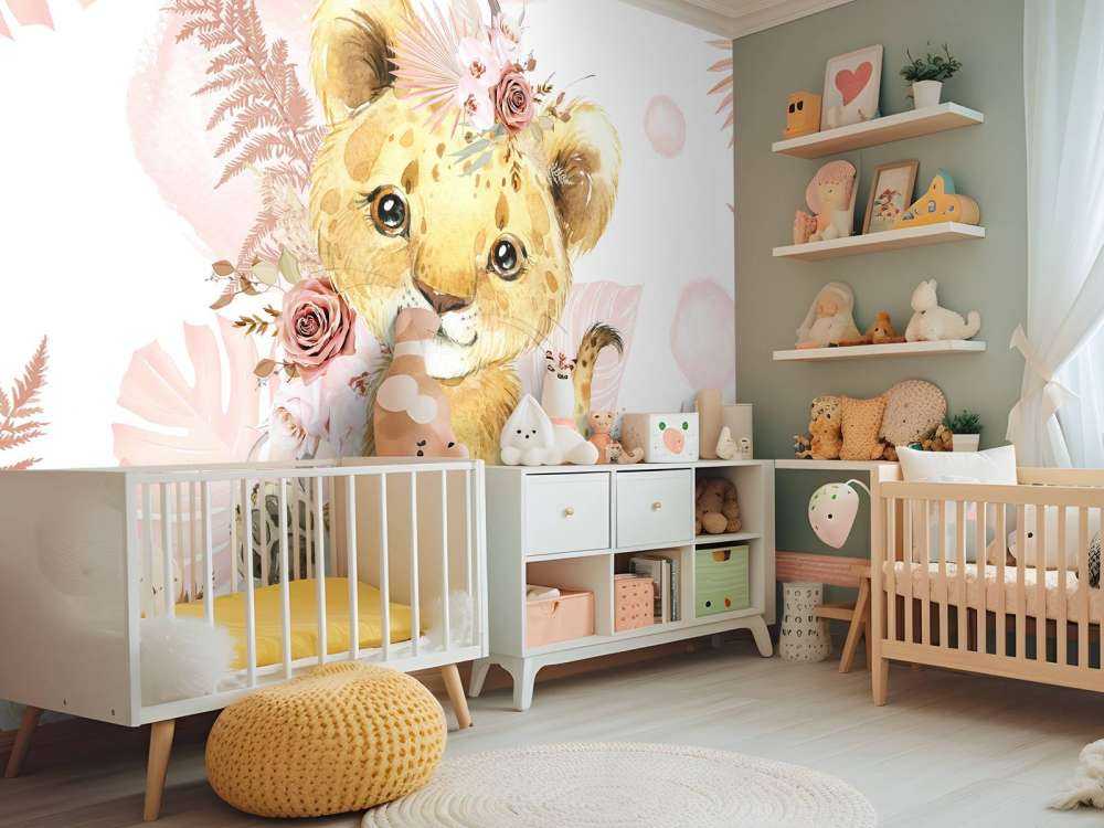 Pink jungle lioness baby