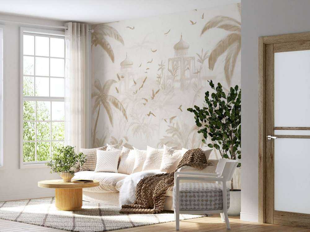 Oriental Garden at Dawn, taupe