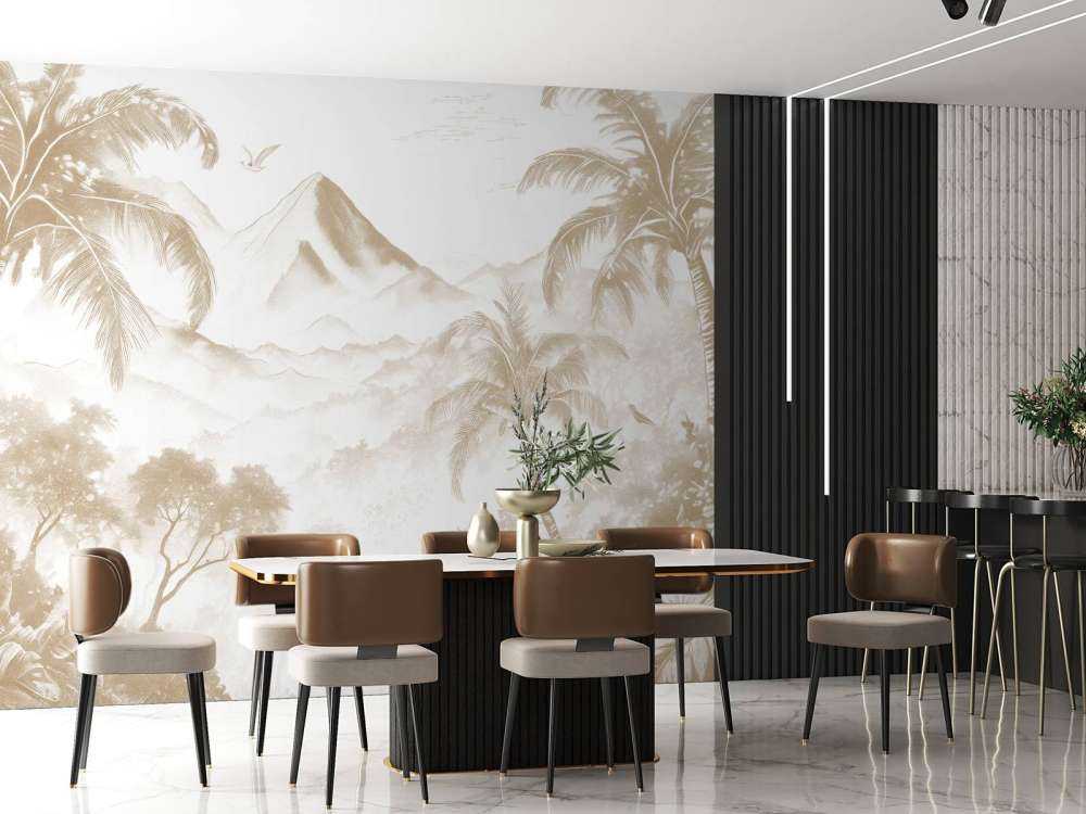 Dawn on Volcanic Island, taupe