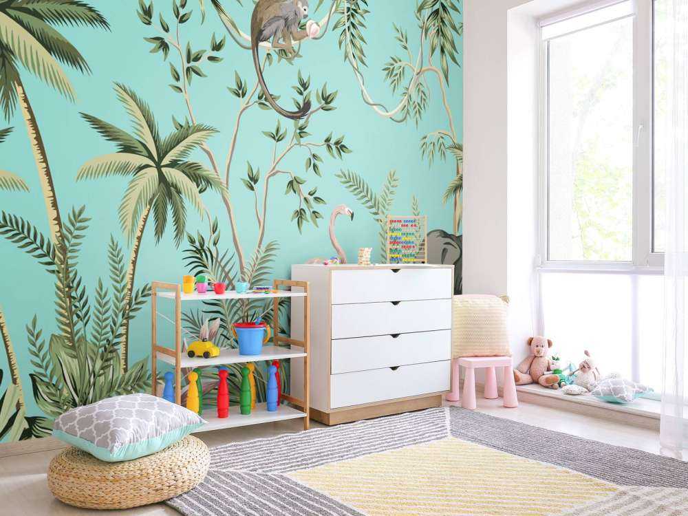 Elephant, flamingo and friends