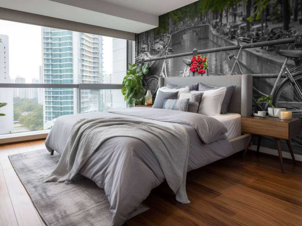 Bicycle with flowers