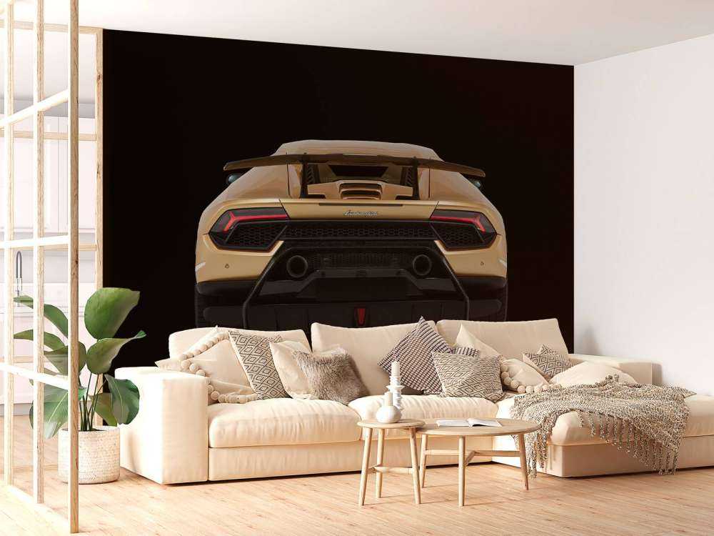 Lamborghini Huracán - Rear view, black