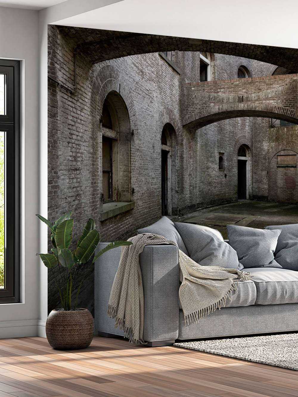 Courtyard with arches