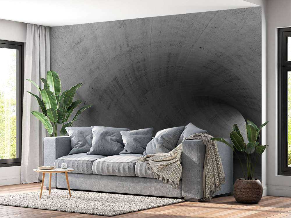 Tunnel made of concrete
