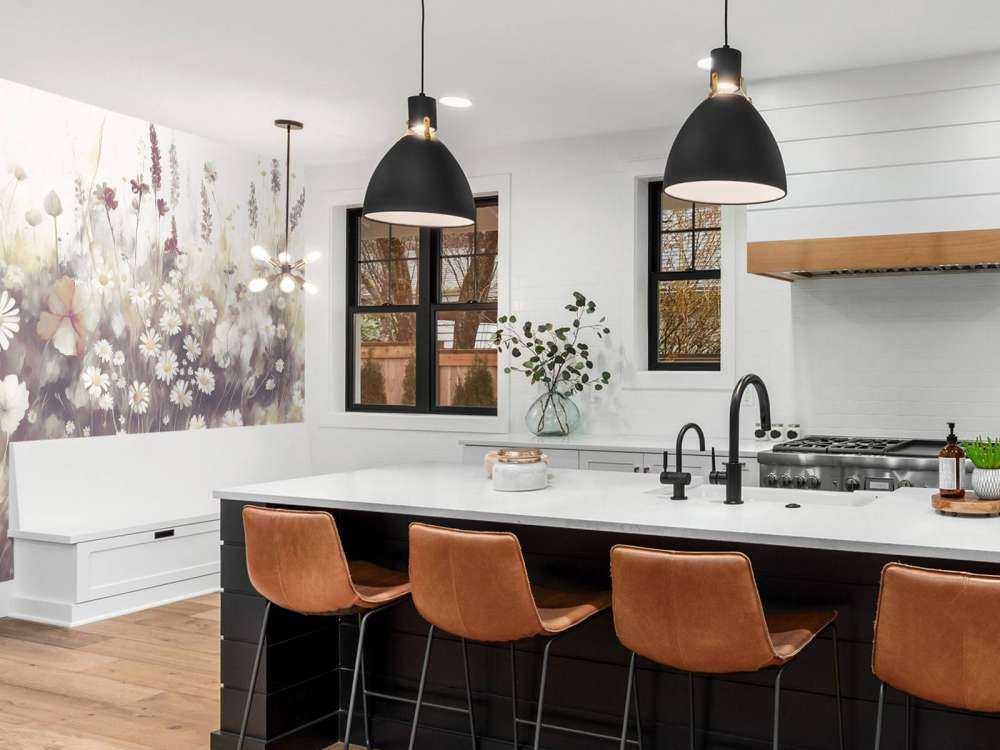 Lush Greenery of Summer Golden Brown