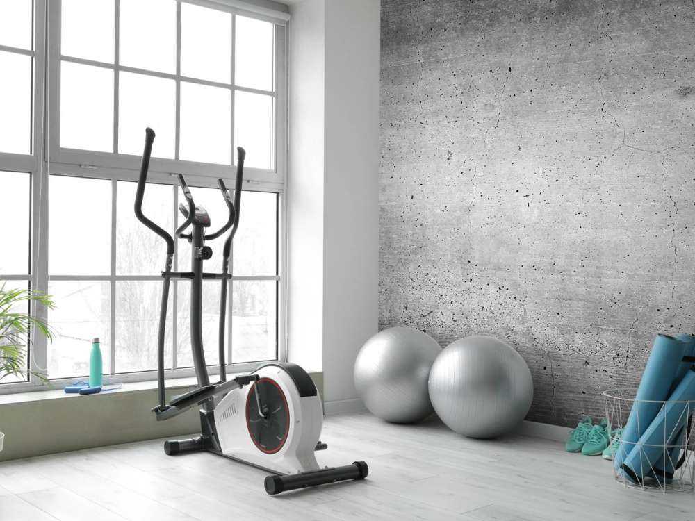 Donkergrijs betonnen muur