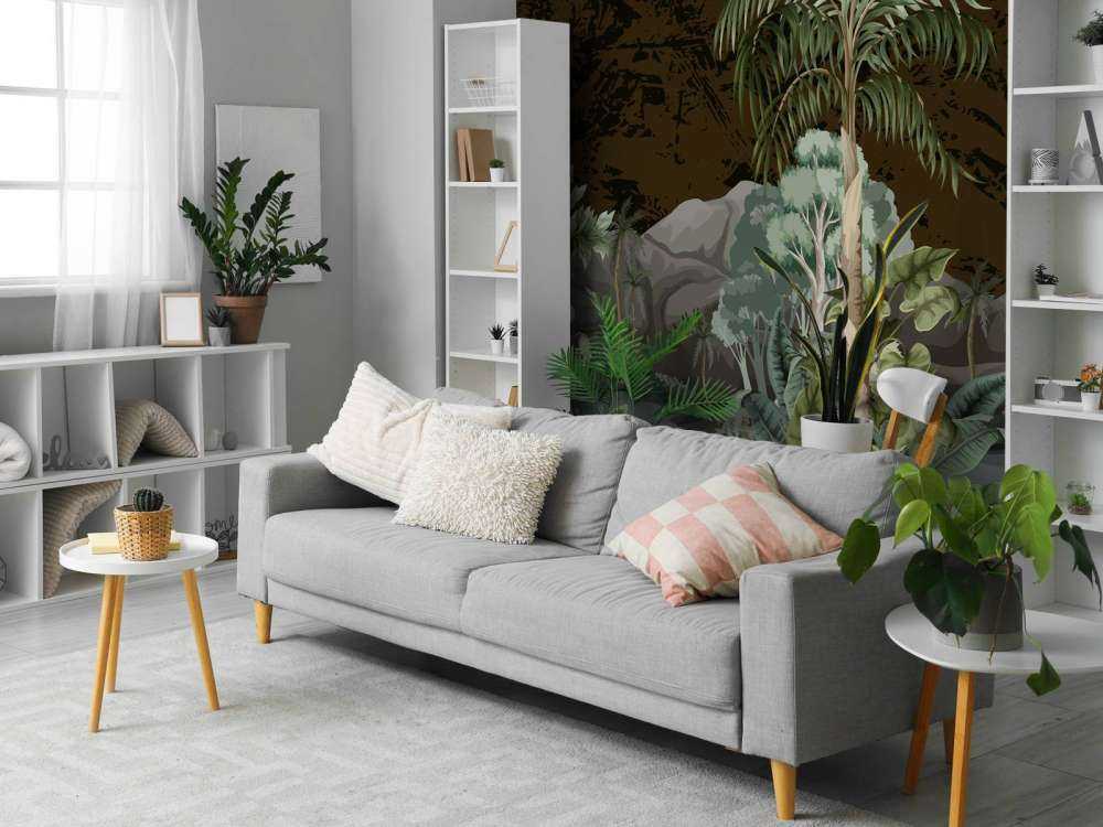 Jungle landscape with river