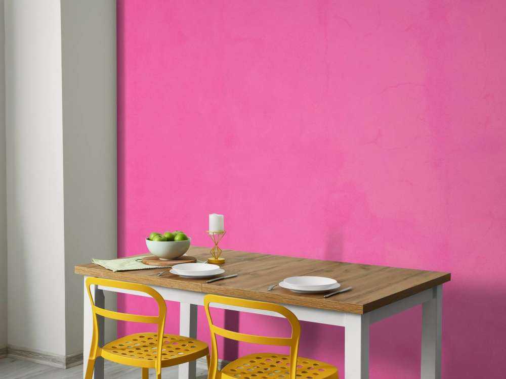 Fuchsia pink concrete