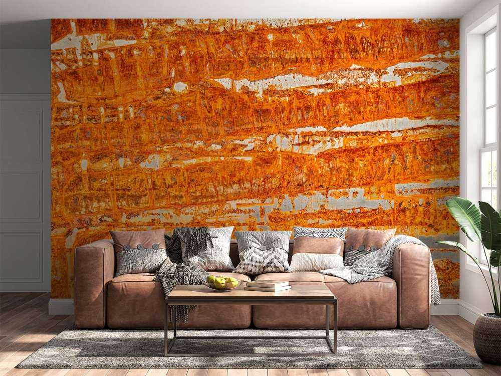 Rusted metal plate