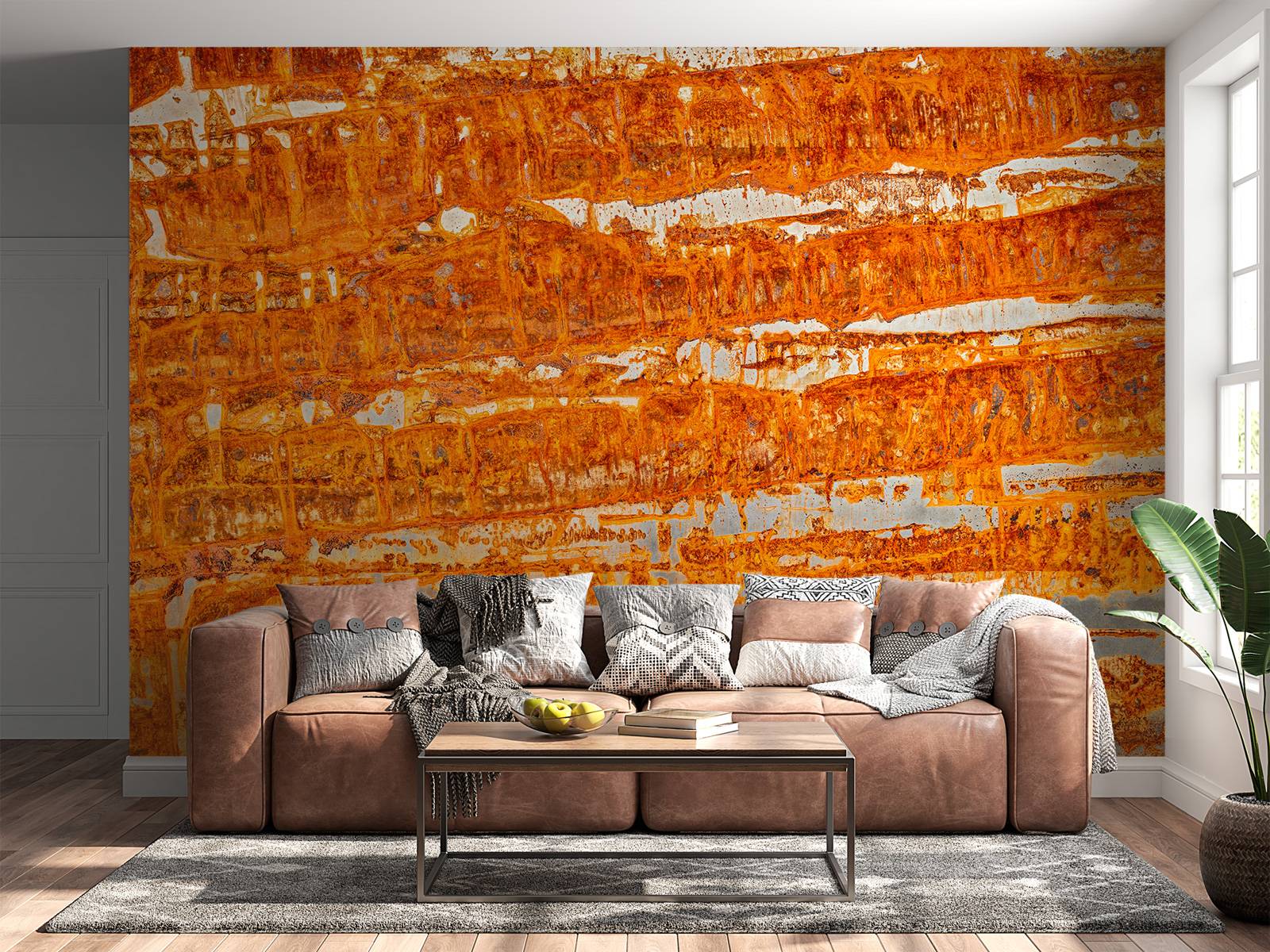 Rusted metal plate