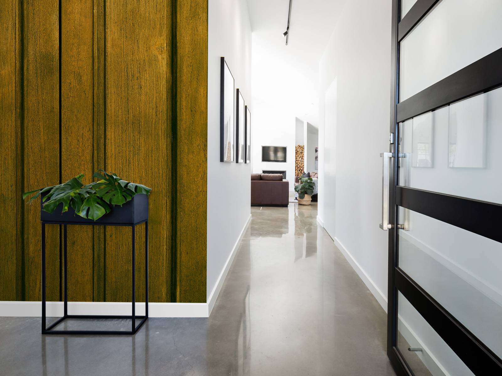 Ochre yellow wood