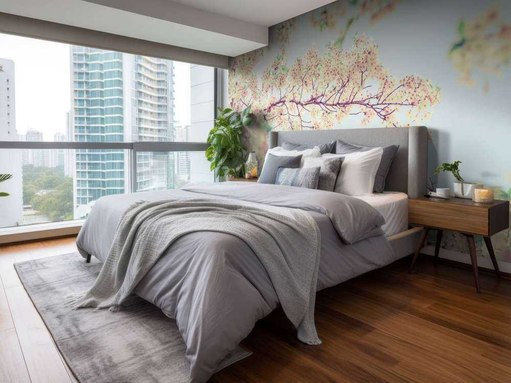 Blossom flowers with vintage look