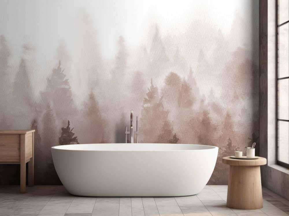 Forest made with watercolour